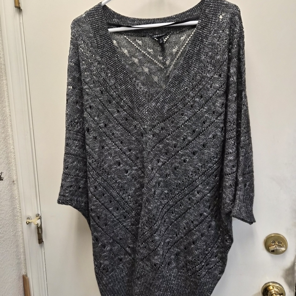 Torrid Charcoal V-Neck Women's Sweater